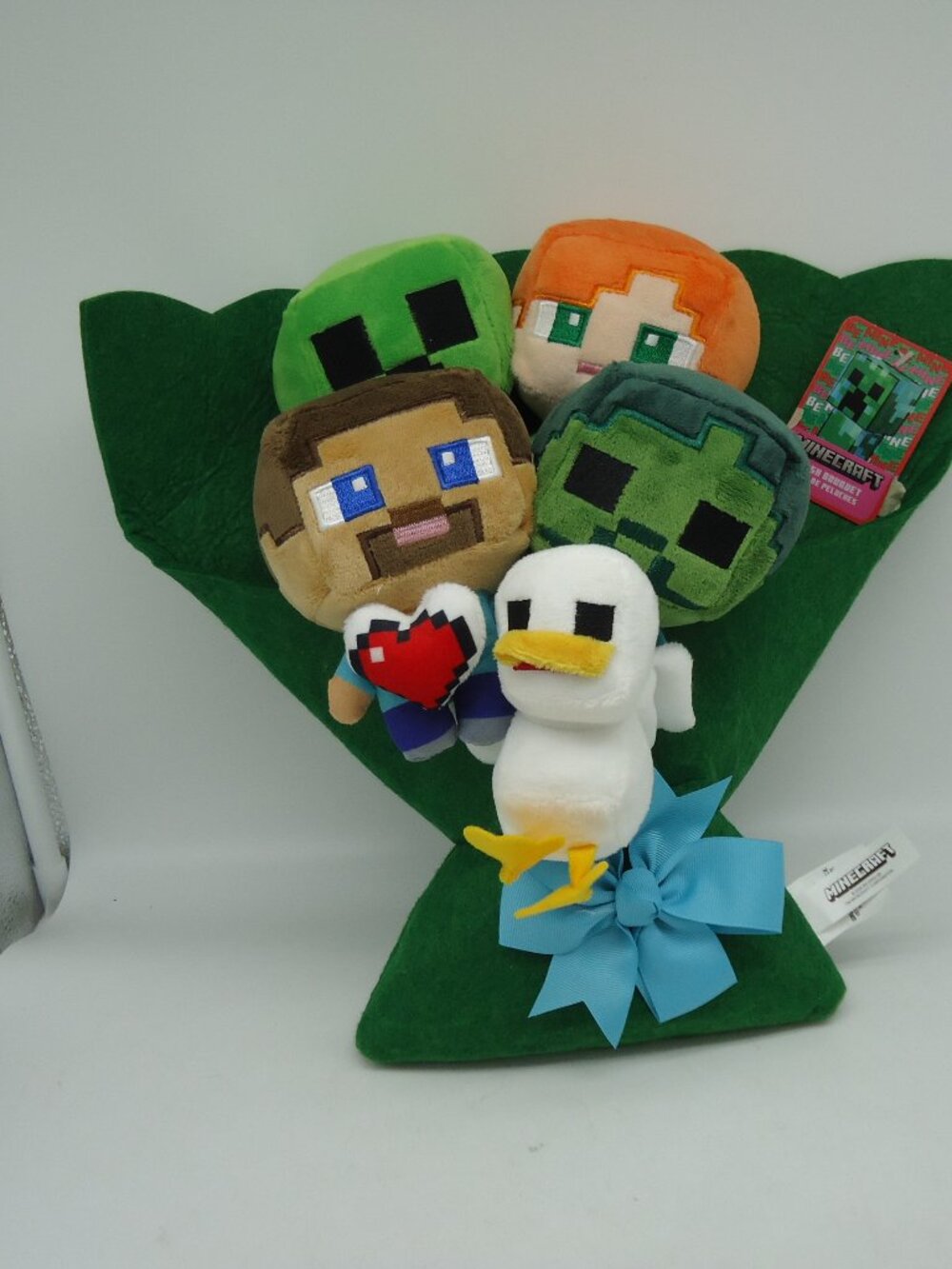 Ruz Minecraft Bouquet Of 4 Plush Toys Steve Alex Zombie Chicken 2026 Mojang